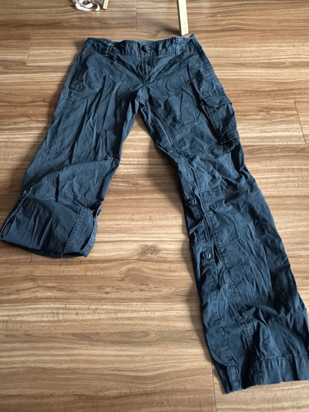 Old Navy Women's Dark Blue Boot-Cut Cargo Pants